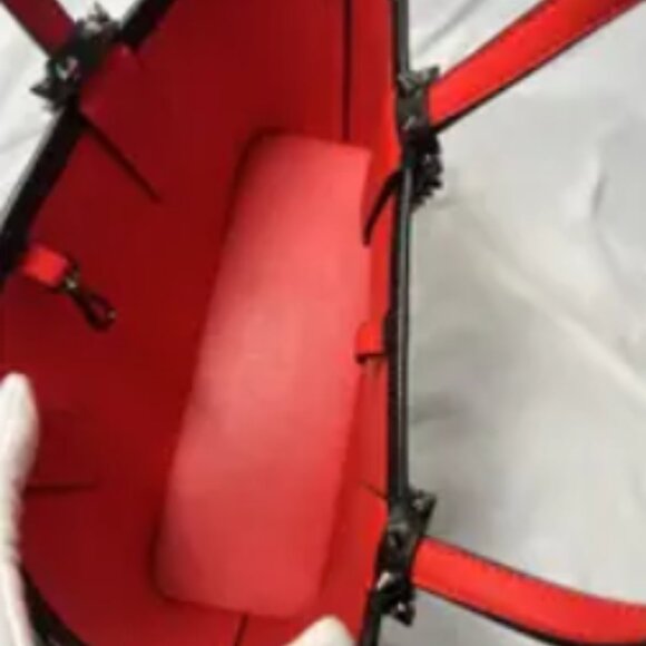 Very Good Christian Louboutin Cabata leather Mini satchel  Black~ MISSING STRAP - Picture 11 of 12